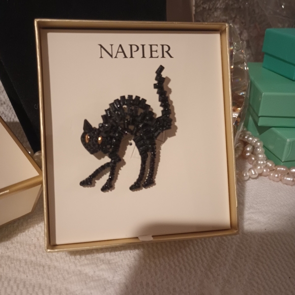 Napier Black Cat Brooch 🐈⬛ Halloween Pin - Picture 11 of 14